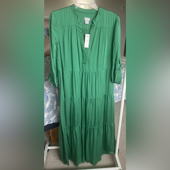 chinese dress ladies Kauai Ruffle Tier Maxi Dress M